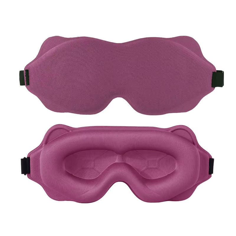 3D Sleep Mask Sleeping Aid Blindfold Block Out Light Portable Soft Memory Foam Face Mask Eyeshade Comfort Three Dimension Design