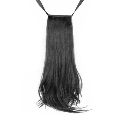 Brown Black Heat Resistant Synthetic Hair Extensions Pony Tail Hair Extensions Drawstring Ponytail 12" Hair Extensions