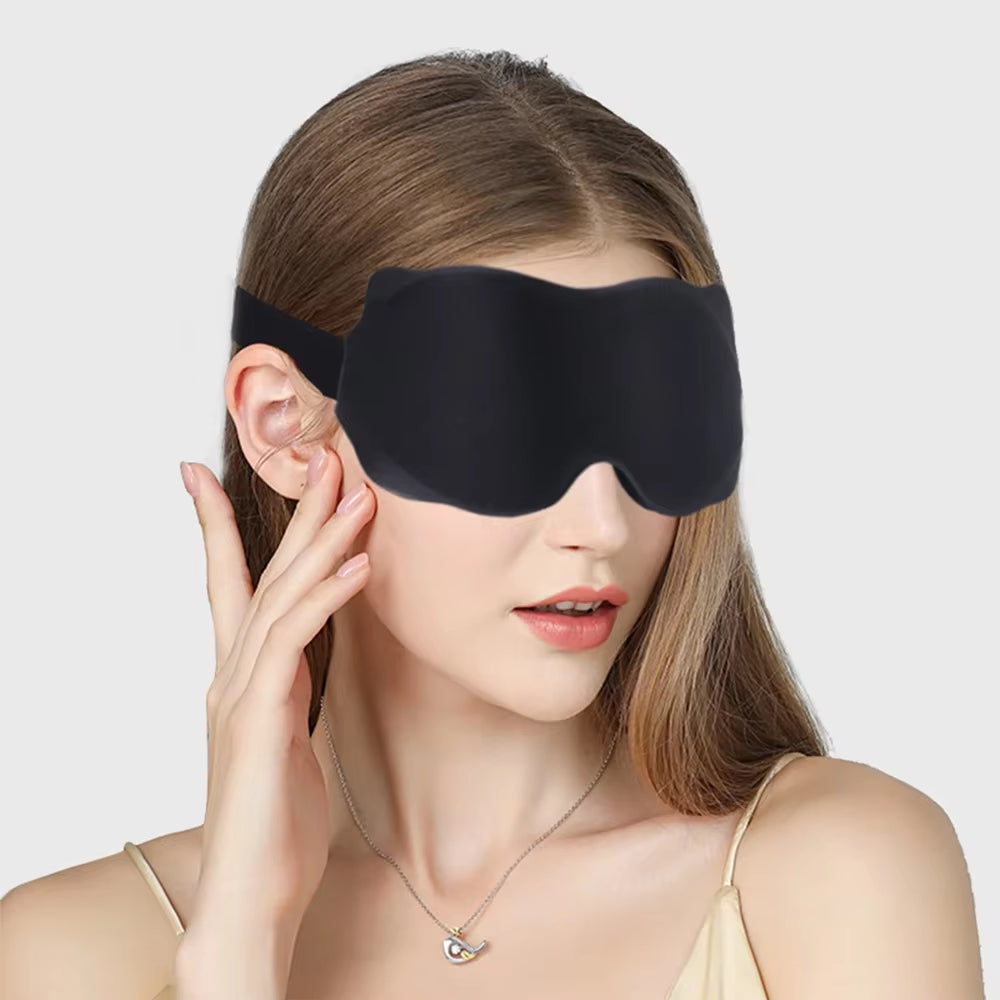 3D Sleep Mask Sleeping Aid Blindfold Block Out Light Portable Soft Memory Foam Face Mask Eyeshade Comfort Three Dimension Design